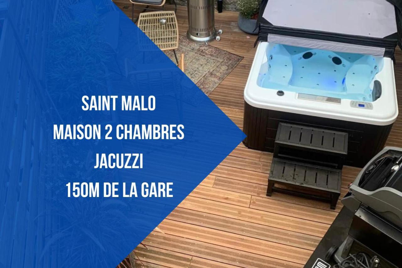 Saint Malo - Jolie Maison Avec Jacuzzi 150M Gare Exterior foto